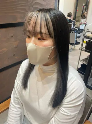 セミロング カラー 韓国レイヤー/髪質 改善/縮毛🤍吉田のヘアスタイル