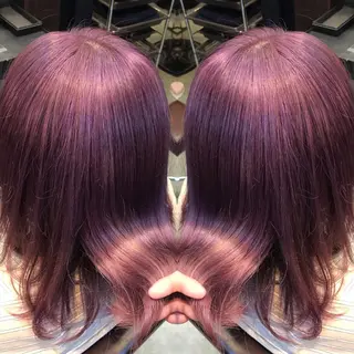 ミディアム カラー KIRA スズキ タクヤ/店長のヘアスタイル