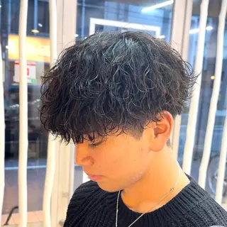 ショート パーマ メンズ 楽で簡単に決まる メンズヘア💥曽我尾のヘアスタイル