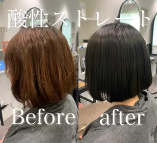 ミディアム 【酸性ストレート】 宮下和明のヘアスタイル