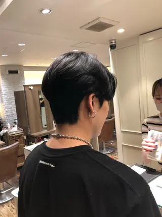 ロング パーマ 韓国メンズヘア シンユウのヘアスタイル