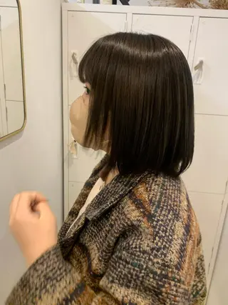 ショート カラー フクシママユ / 柔らかカラーのヘアスタイル