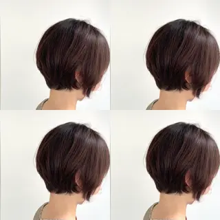 ショート カラー 30代からの大人 ショートのヘアスタイル