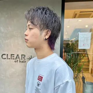 カラー メンズ メンズパーマ/ ハイトーン/古川晴輝のヘアスタイル