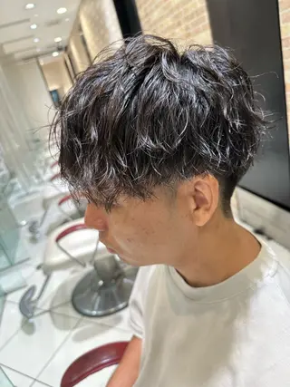 ショート パーマ メンズ 💈メンズ特化 美容師サキ💈のヘアスタイル