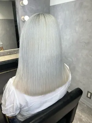 ロング カラー mimiiy梅田 中崎町ハイトーンのヘアスタイル