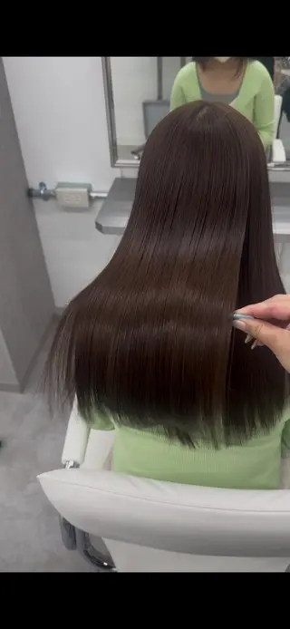 ロング カラー 🕯コバ/レイヤー/ 透明感/縮毛🕯のヘアスタイル