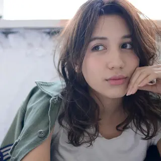 セミロング カラー パーマ Mira 代表 SEKIのヘアスタイル