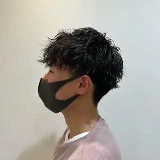 パーマ メンズ ダブルカラー🌷✨ 守屋紗希のヘアスタイル