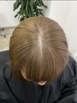 ミディアム カラー ハイトーン/心斎橋/ honomiのヘアスタイル