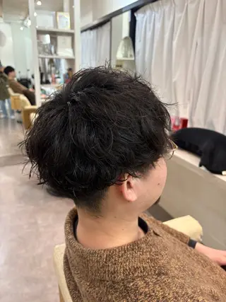 パーマ メンズ 柿添 莉央のヘアスタイル