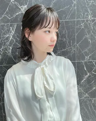 ミディアム チダアキフミ Ash大森のヘアスタイル