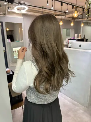 ロング カラー きよはらちさき🍑 柔らかカラー🌱🫧のヘアスタイル