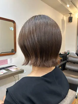 ミディアム ショート￤ボブ￤顔周 りcut￤ナノコ🎀のヘアスタイル
