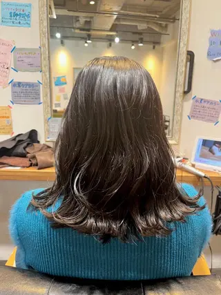 セミロング 坂本 かのんのヘアスタイル