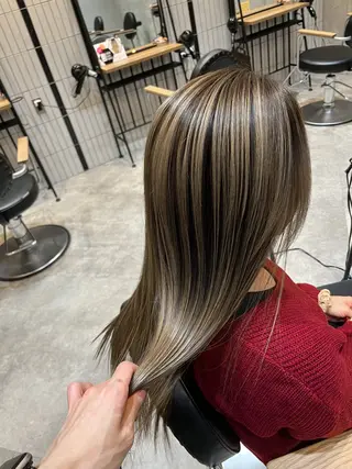 ロング カラー SALOWIN 栄３丁目店所属・福田 修平💎 髪質改善/美髪矯正のヘアスタイル