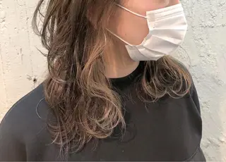 セミロング カラー 🕶️佐藤 海李🐏のヘアスタイル
