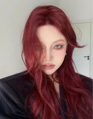 ロング カラー 🤍韓国大人っぽ ベージュMAI🤍のヘアスタイル