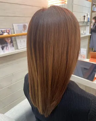 ショート カラー パーマ ヘアアレンジ メンズ キッズ ネイル マツエク・マツパ Saffyハリウッド トリートメント◎のヘアスタイル