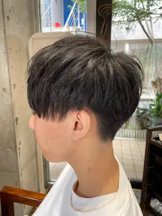 ミディアム 坂本 勇将のヘアスタイル