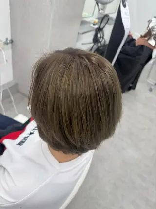 ミディアム カラー 🕯コバ/レイヤー/ 透明感/縮毛🕯のヘアスタイル