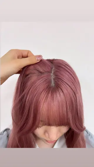 セミロング 田中麻鈴/ハイトーン /ミルクティーのヘアスタイル