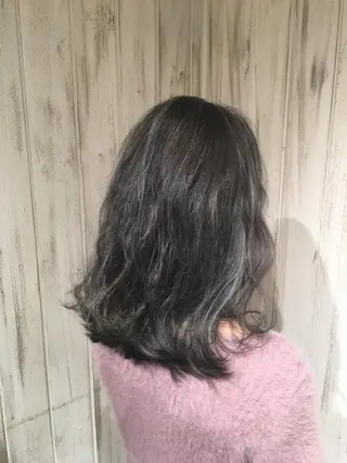 セミロング カラー 永井大樹✨ 透明感カラー✨のヘアスタイル