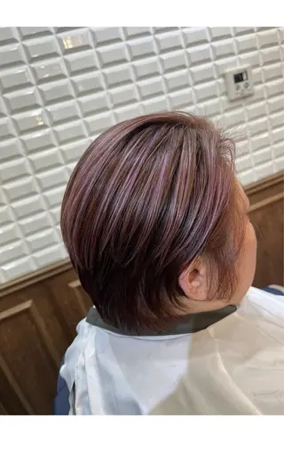 ショート カラー lupinus中田 塩屋のヘアスタイル