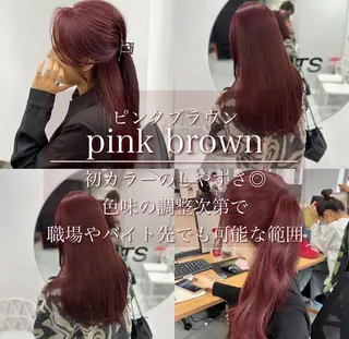 ロング カラー kazuki🍑韓国 トレンド暖色🫗のヘアスタイル