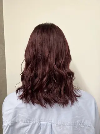 ミディアム 土田かほ/本日🈳 透明感カラー🍃のヘアスタイル