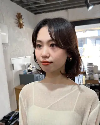 ショート パーマ フリーランス所属・韓国ヘア レイヤー くびれヘアMATSUのヘアスタイル