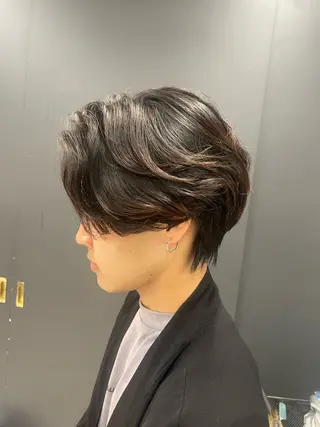 ミディアム Reny所属・梅田 陸のヘアスタイル