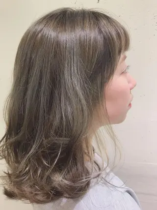ミディアム カラー * 透明感カラー c h i h o *のヘアスタイル