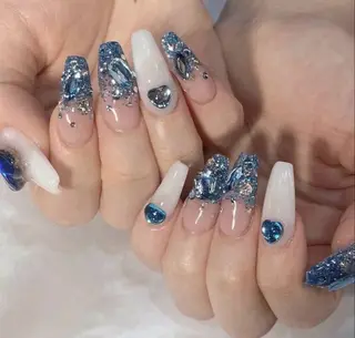 ネイル ATULA Nail 💅チップ長さだしのネイルデザイン