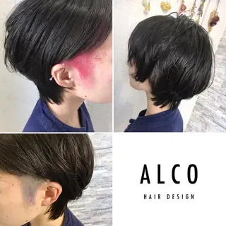 ショート カラー ワタイショウタ 髪質改善✨眉毛サロンのヘアスタイル