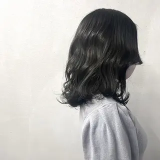 ミディアム カラー #tag 佐藤璃美のヘアスタイル