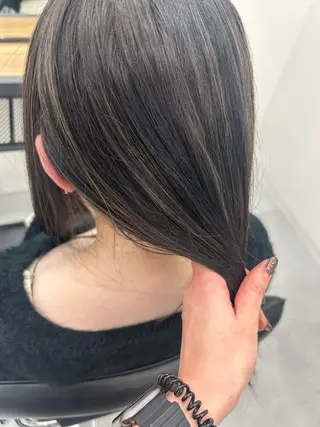 ミディアム カラー レイヤー ハイトーン 暖色⭐︎KANAKOのヘアスタイル
