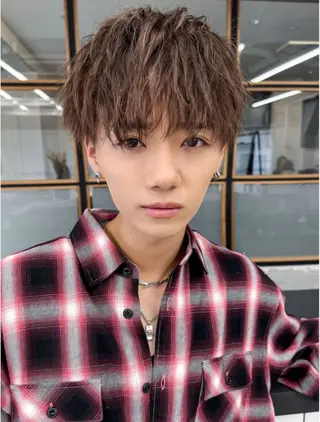 ショート パーマ メンズ 加藤 いくみのヘアスタイル