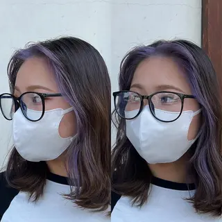 ミディアム カラー ekolu所属・髪質改善・縮毛矯正 特化・ユウシンのヘアスタイル