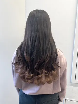 ロング カラー パーマ amble luxe ❤️渋谷❤️のヘアスタイル