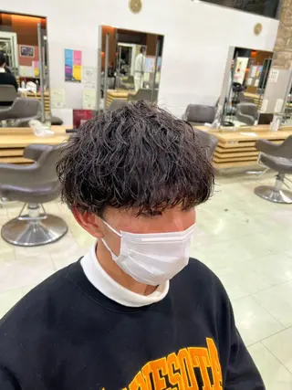 パーマ メンズ メンズカット/柏/韓 国/メンズパーマ航太のヘアスタイル