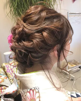 セミロング ヘアアレンジ 早川 真幸のヘアスタイル
