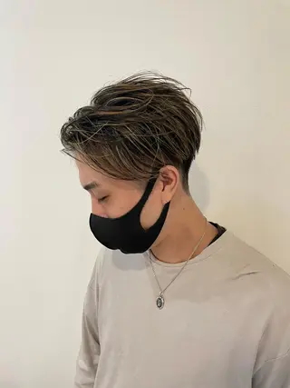 ショート カラー ヘアアレンジ メンズ 髪質改善支持率 NO.1🫧松野力也のヘアスタイル