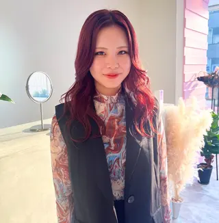 セミロング カラー 🎀ダブルカラー/ ピンク×ガーリー🎀のヘアスタイル