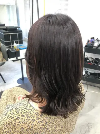 ミディアム 🌼渋谷韓国ヘア 桑尾幸奈🌼のヘアスタイル