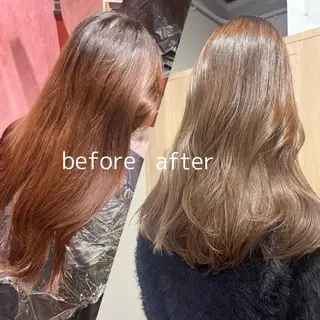 カラー ハッシュカット🐈 韓国レイヤー/ののかのヘアスタイル