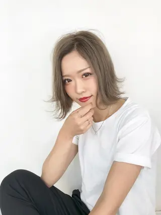 ショート カラー ボブ・レイヤーカット 吉敷航一のヘアスタイル