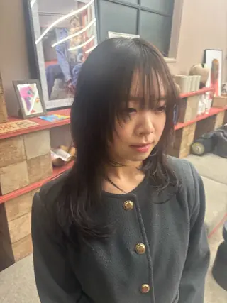 セミロング パーマ HIBIKI / ブリーチモデルのヘアスタイル