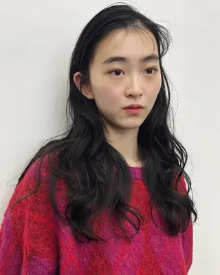 ロング デザインカラー 原宿/キシタのヘアスタイル