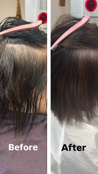 小森田　果怜 縮毛矯正、カラーのヘアスタイル